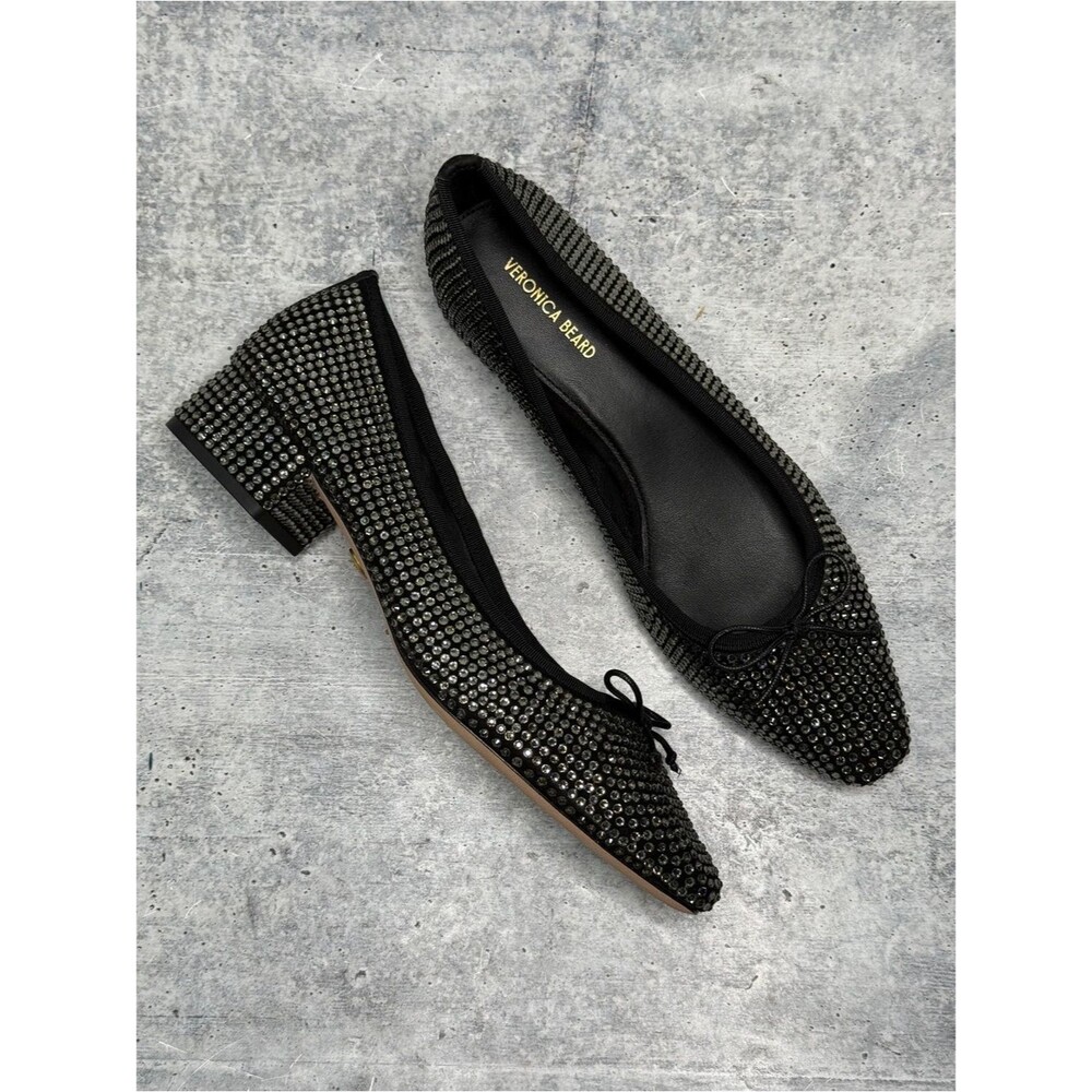 Veronica Beard Cecile Rhinestone Ballet Pumps 9